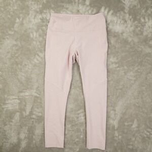 Outdoor Voices Light Pink Mid Rise Leggings Women's Small Training Yoga Gym